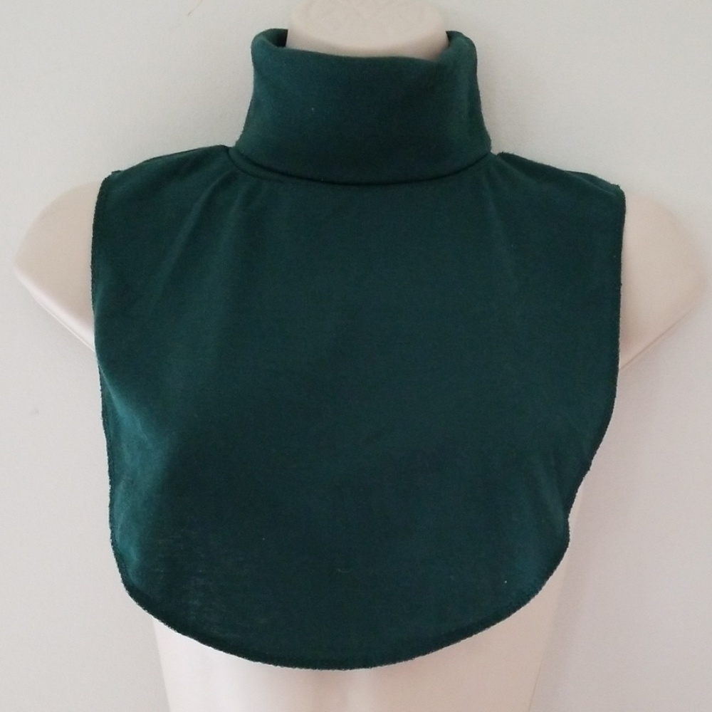 The Specialty House Green Faux Turtle Neck Top